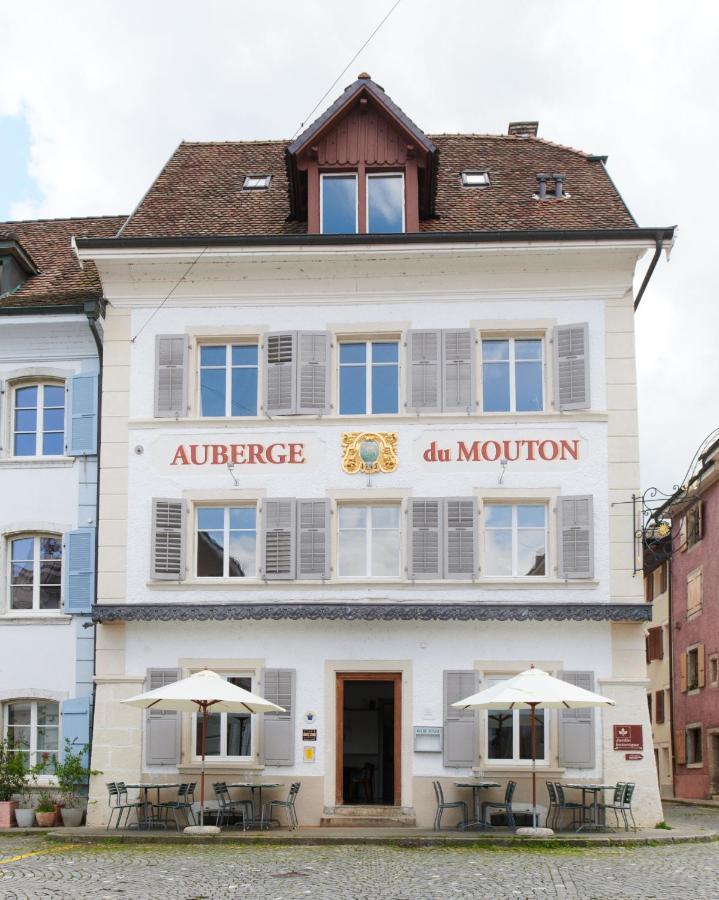 Hotel Auberge du Mouton Pruntrut Exterior foto